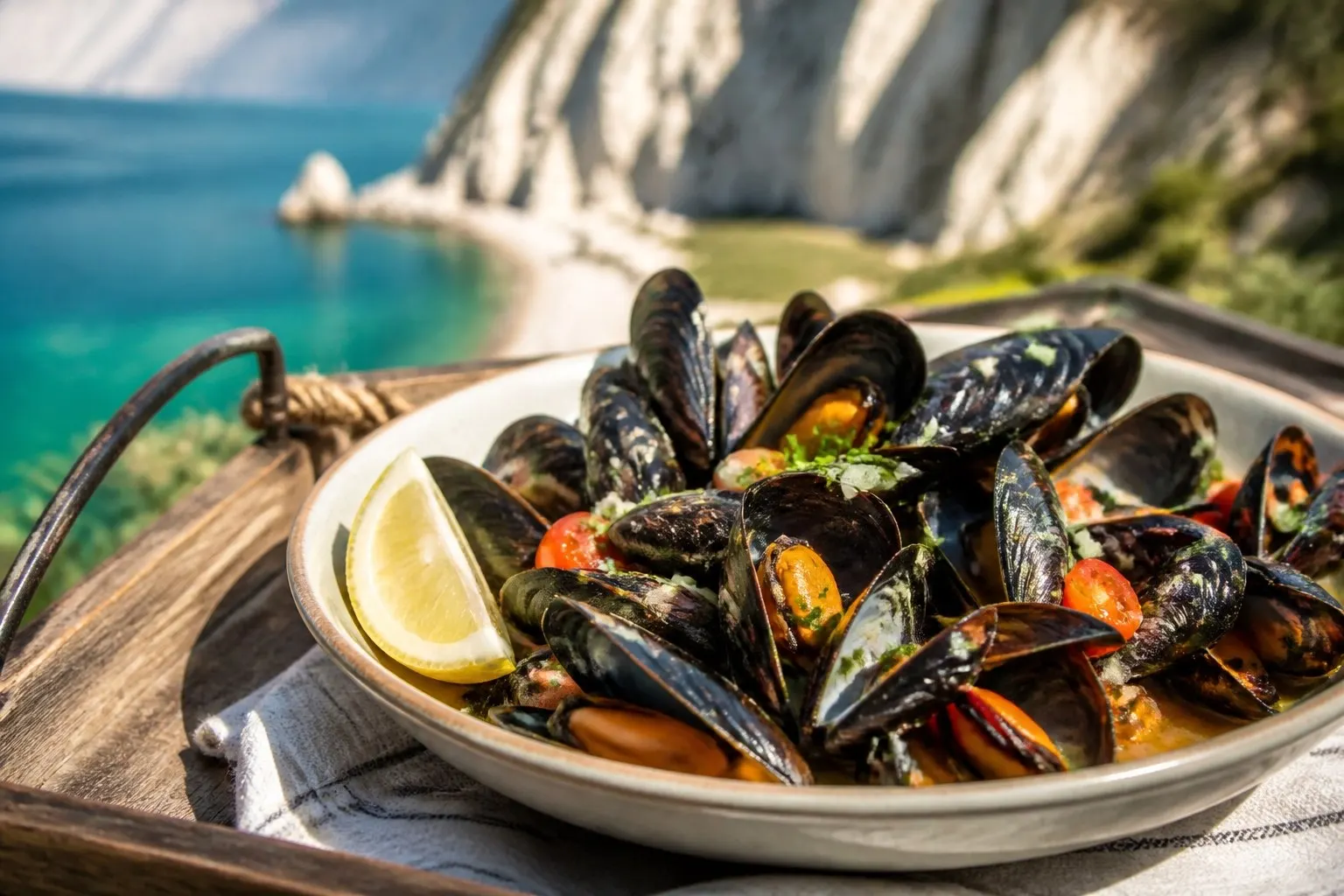 Moscioli Selvatici di Portonovo (Portonovo, Provincia di Ancona) — piatto di mare delle Marche
