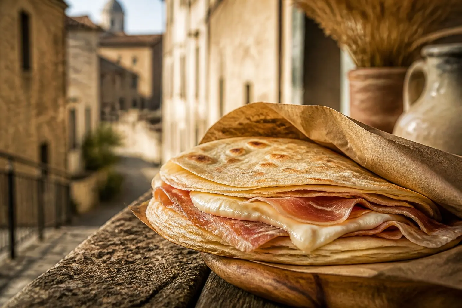 Crescia Sfogliata di Urbino (Urbino, Provincia di Pesaro e Urbino) — piatto della tradizione contadina delle Marche