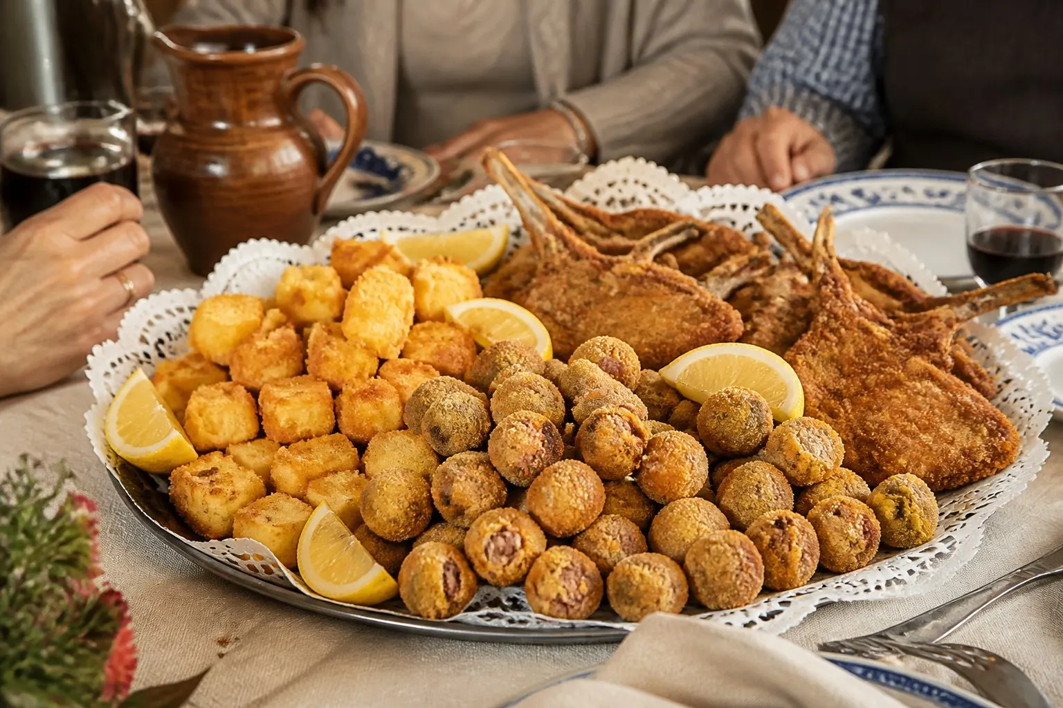Frittura Mista all'Ascolana (Ascoli Piceno) — piatto della tradizione contadina delle Marche