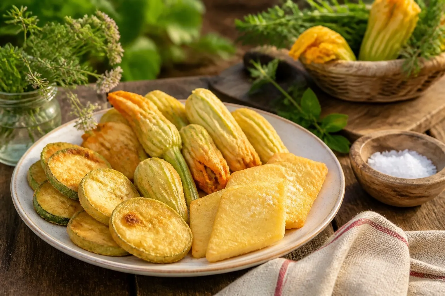 Fritto di Zucchine e Crema Fritta (Marche) — piatto della tradizione contadina delle Marche