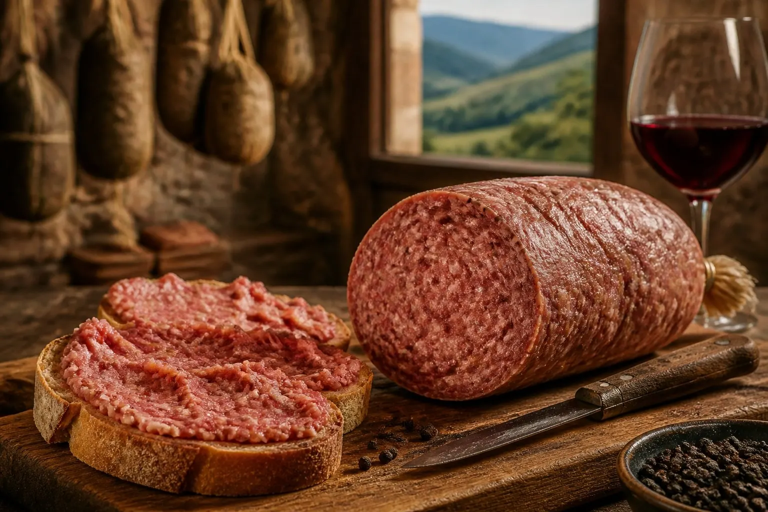 Ciauscolo IGP (Macerata e Monti Sibillini) — salume o formaggio tipico delle Marche